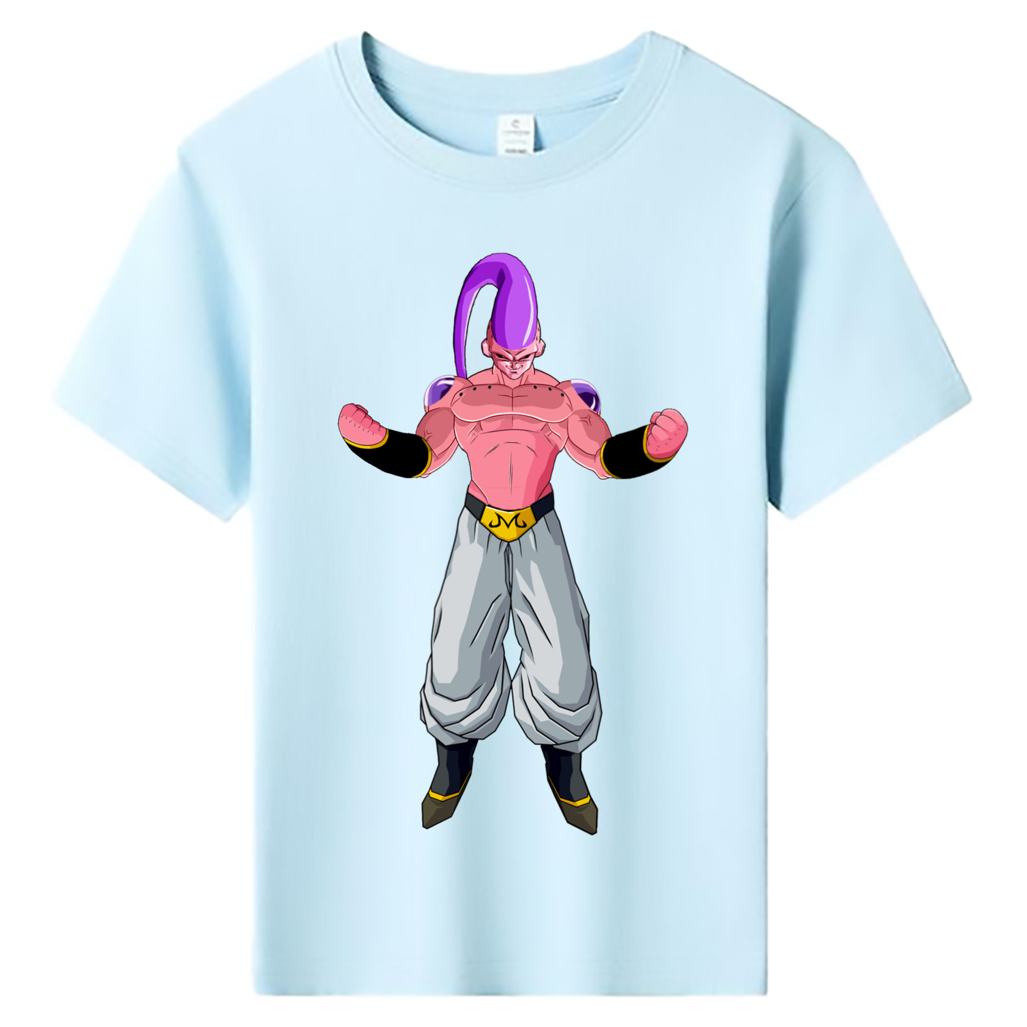 （画像用） ドラゴンボール 魔人ブウ DRAGON BALL Majin Buu 綿100％キッズTシャツ（フロントプリント）